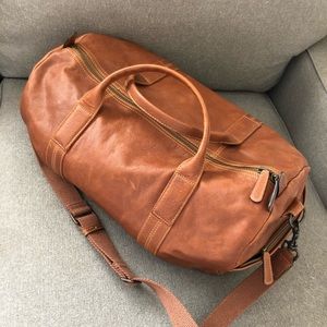 FRYE leather duffle bag